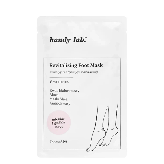 HANDY LAB Revitilizing Foot Mask - Nawilżająca i odżywiająca maska do stóp White Tea 1 szt
