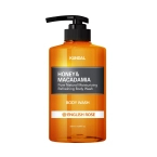 KUNDAL Honey & Macadamia Pure Natural Moisturizing Refreshing Body Wash English Rose - naturalny żel pod prysznic nawilżająco-odświeżający Róża angielska 500ml