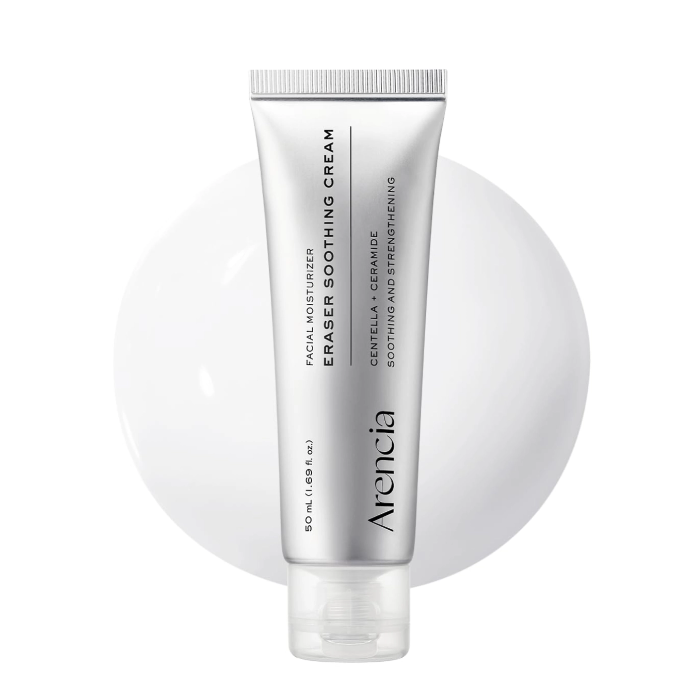 Arencia Eraser Soothing Cream - Kojący krem nawilżający z CICA, pantenolem i kompleksem ceramidów 50ml