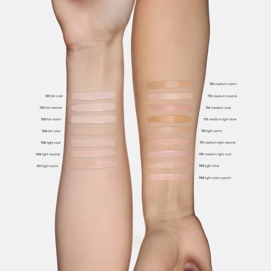 Inglot Long-Lasting Velvet - Podkład i korektor do twarzy 2w1 701