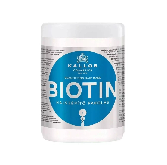 Kallos Biotin upiększająca maska do włosów 1000 ml