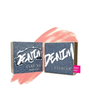 Claresa DENIM COLLECTION Bouncy Blush Sprężysty róż 02 Electric Coral 10 g