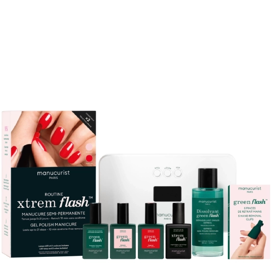 Manucurist Green Flash Kit Pro Xtrem Flash Hortencia & Poppy Red