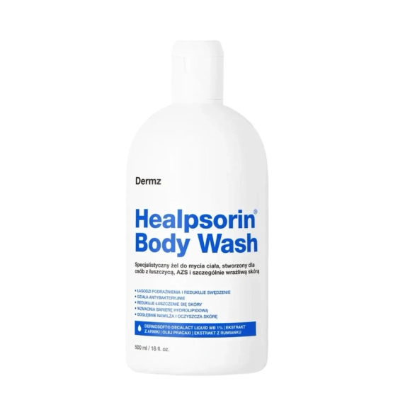 Dermz Labs Healpsorin Body Wash - Żel do mycia ciała dla skóry wrażliwej 500 ml