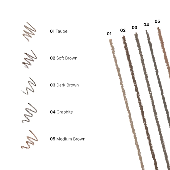 Eveline Cosmetics Micro Precise Brow Pencil Ultraprecyzyjna kredka do brwi 02 Soft Brown