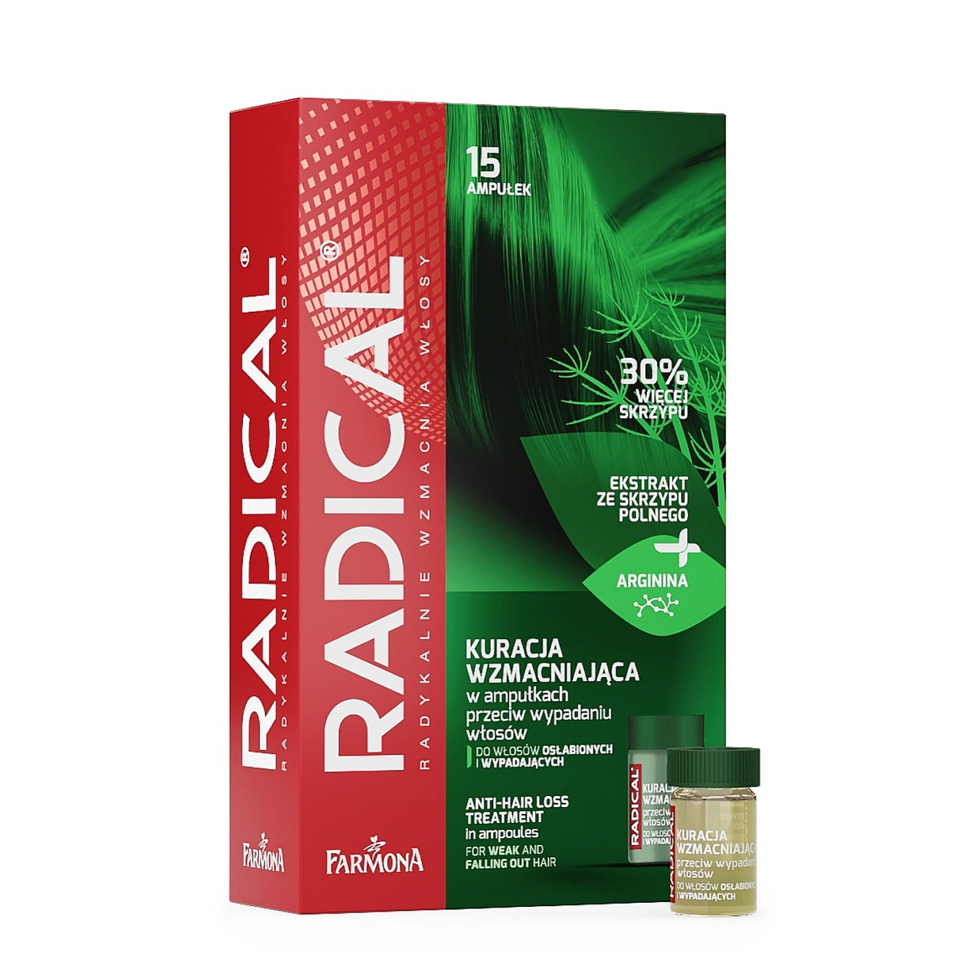 RADICAL Kuracja wzmacniająca w ampułkach przeciw wypadaniu włosów 15x 5ml