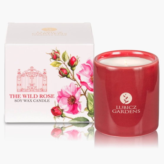 Lubicz Gardens Świeca Pomeranian Wild Rose 135 g