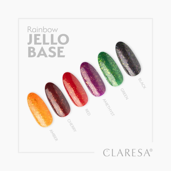 Claresa Nails Lakier hybrydowy Rainbow Jello Base Black 5g
