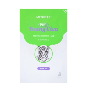 Medi-Peel Young Cica PDRN Trouble Soothing Mask - Kojąco-Nawilżająca Maska do Twarzy z PDRN 1szt.