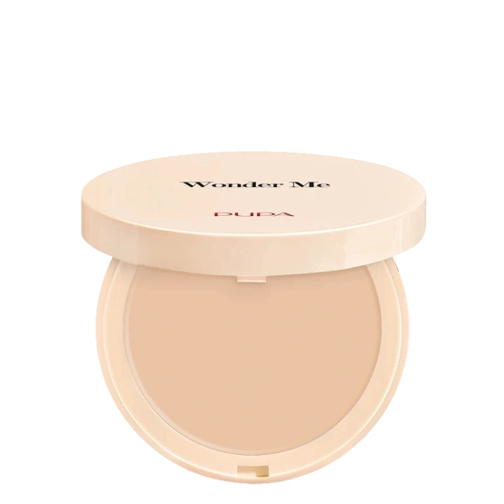 Pupa Milano Wonder Me Powder-No-Powder Instant Perfection Compact Face Powder - Kompaktowy puder do twarzy bez efektu pudrowości Sand 6,5 g