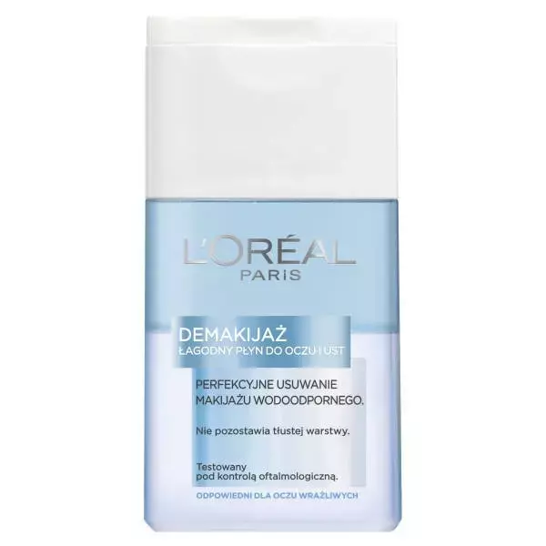L'Oreal Paris Demakijaż łagodny płyn do oczu i ust 125ml