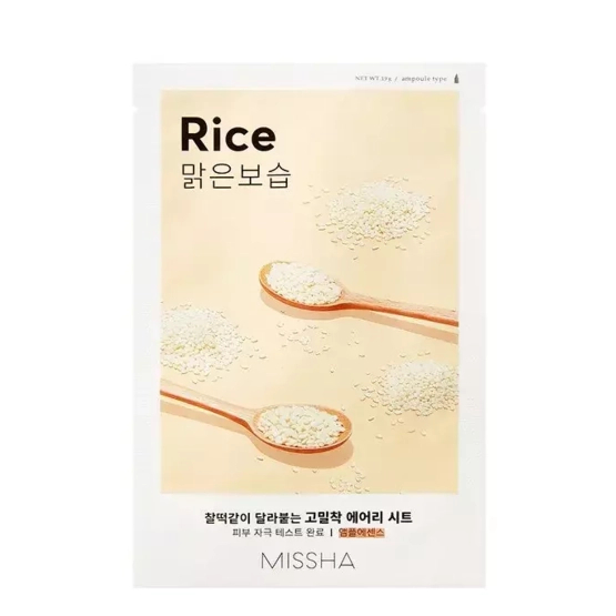 Missha Airy Fit Sheet Mask Maska do twarzy w płacie Rice