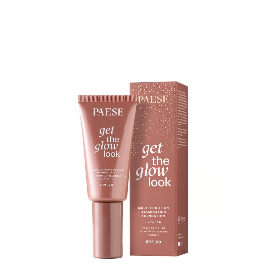 OUTLET Paese GET THE GLOW LOOK Wielozadaniowy podkład rozświetlający 4W Medium Beige 30ml  - Data ważności 2027-02-28