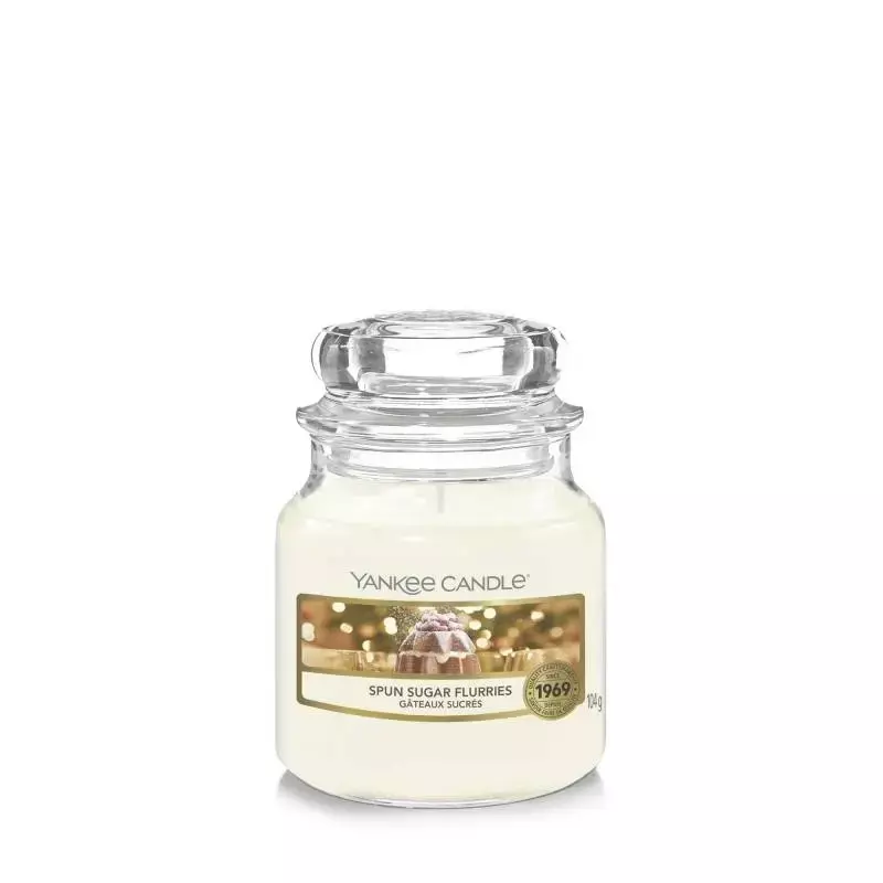 Yankee Candle Świeca w słoiku mała SPUN SUGAR FLURRIES