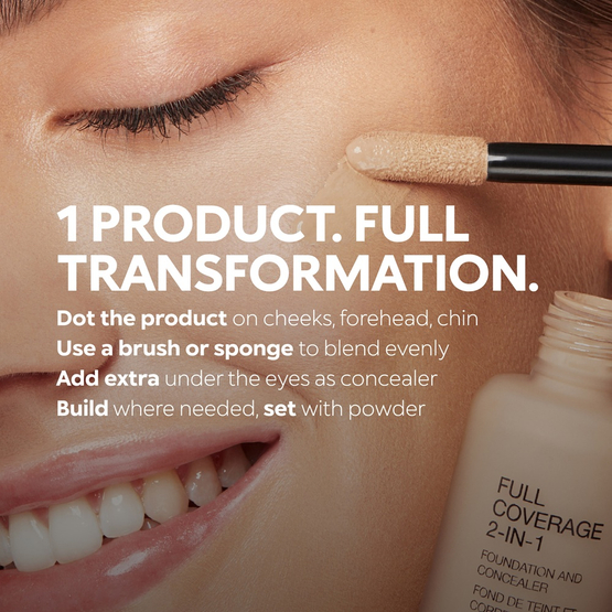KIKO Milano Full Coverage 2-In-1 Foundation & Concealer mocno kryjący podkład i korektor 2 w 1 Neutral 25 25ml