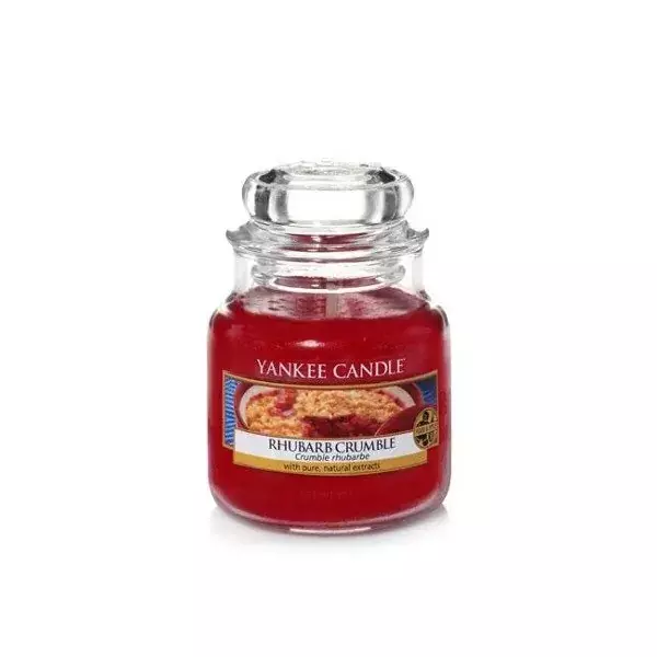 Yankee Candle ŚWIECA W SŁOIKU MAŁA Rhubarb Crumble