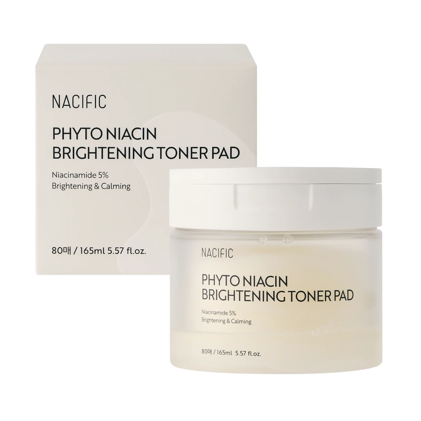 NACIFIC Phyto Niacin Brightening Toner Pad - Rozjaśniające płatki tonizujące 80 sztuk