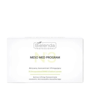 Bielenda Professional Meso Med Program Zestaw dostępnych koncentratów liftingujących z 3% DMAE 10x3 ml