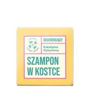 Cztery Szpaki Eukaliptus Cytrynowy Regenerujący szampon w kostce 75g