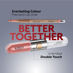 KIKO Milano Unlimited Double Touch dwuetapowa płynna pomadka do ust 112 Satin Peach Rose 6ml