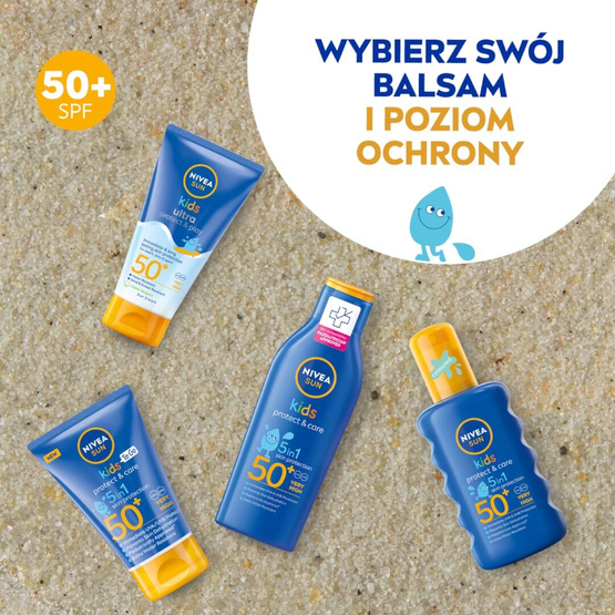 Nivea Sun Kids Protect & Care nawilżający spray ochronny na słońce dla dzieci SPF50 200ml