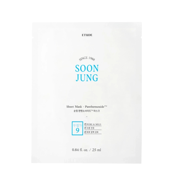 Etude House Soon Jung Panthensoside Sheet Mask - Kojąca Maska w Płachcie 1szt.