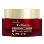 3W Clinic Collagen 3D Regeneration Capsule Cream kapsułkowy krem wygładzający do twarzy 55g