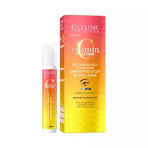 Eveline Cosmetics VITAMIN C 3X ACTION Rozjaśniająco-chłodzące serum pod oczy w roll-onie 15ml