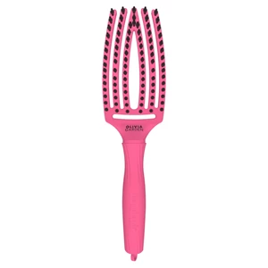 Olivia Garden Szczotka do włosów Finger Brush Amour - Hot Pink