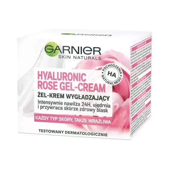 Garnier Skin Naturals Hyaluronic Rose Gel-Cream Lekki żel-krem wygładzający 50 ml