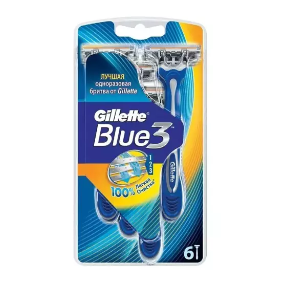 Gillette Blue 3 jednorazowe maszynki do golenia dla mężczyzn 6szt