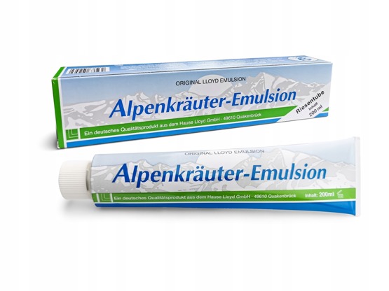 LLOYD Alpenkrauter Emulsion Ziołowa maść przeciwbólowa (zielona) 200ml