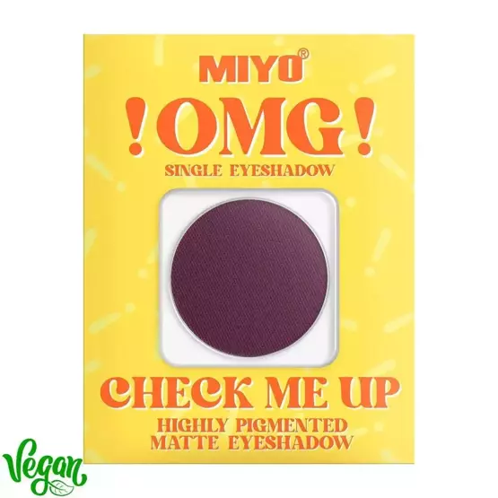 MIYO Omg! Check Me Up Highly Pigmented  Matte eyeshadow Cień do powiek No.04 Sweet plum