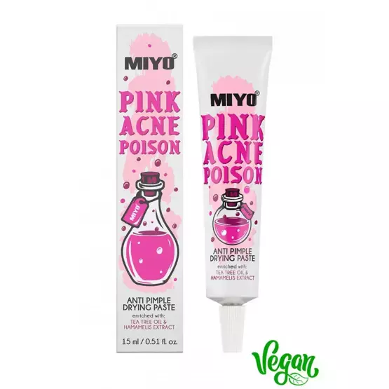 MIYO Pink Acne Poison Pasta wysuszająca niedoskonałości 15 ml
